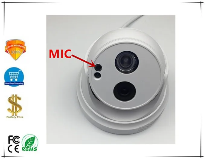 XM530 + SC2235 IP потолочный купольная камера 2.0MP 1080 P 25FPS CMOS интегрировать микрофон аудио