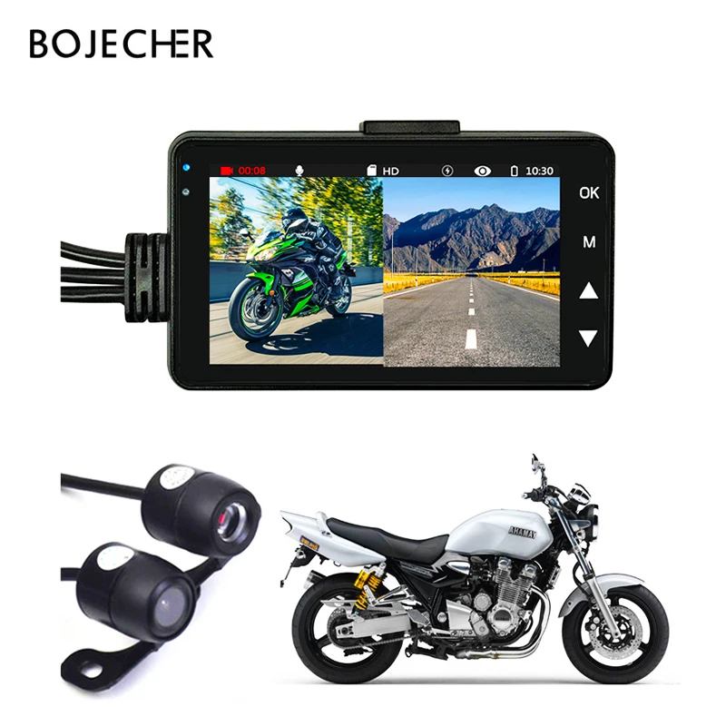Мотоцикл Камера DVR мотор KY MT18 Dash Cam Специальная двойная трек спереди