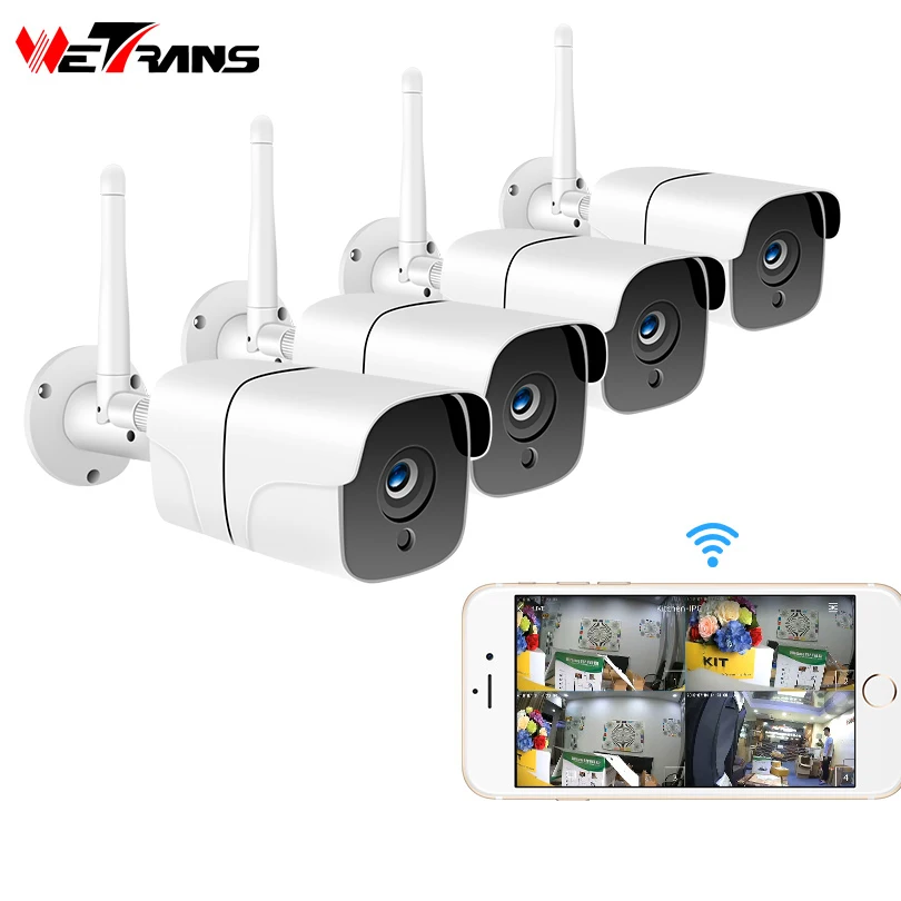 Беспроводная камера видеонаблюдения Wetrans 1080P IP Wi Fi sd карта 4 канала