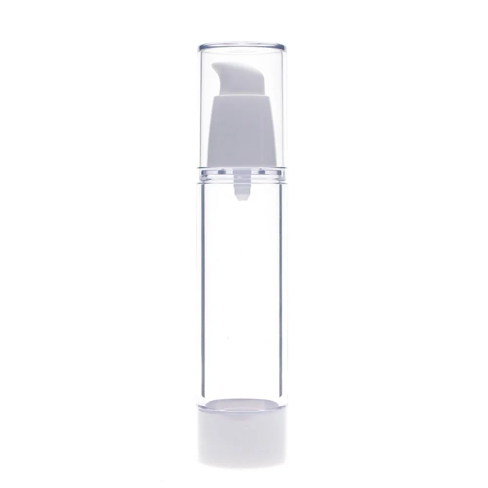 1 шт пустая пластиковая косметическая бутылка 50 мл дорожные мини-бутылки для жидкости прозрачный безвоздушный вакуумный насос контейнер для туалетных принадлежностей#225817