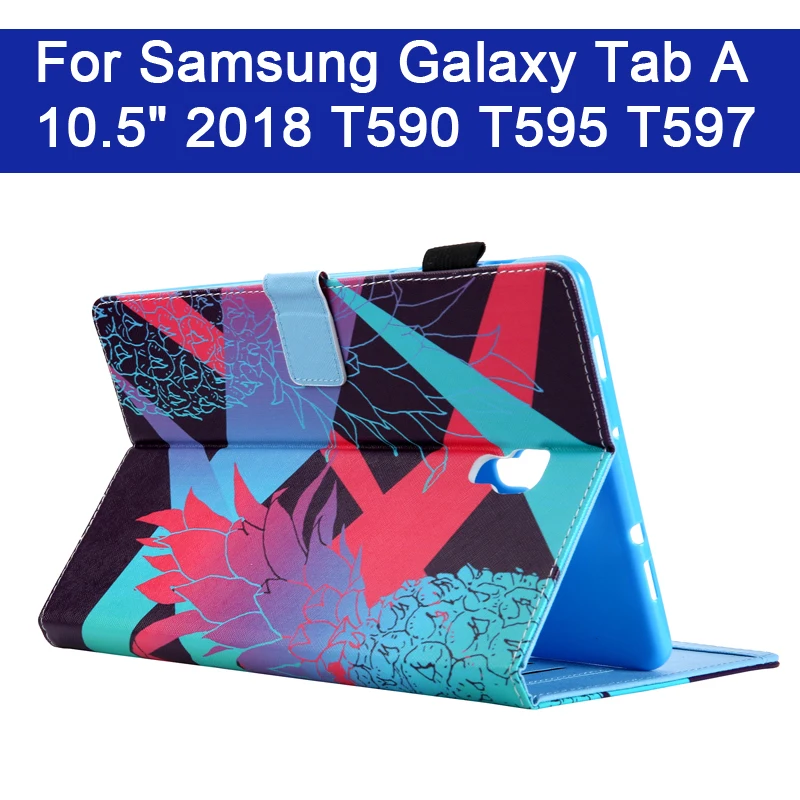 Чехол для Samsung Galaxy Tab A A2 2018 10 5 дюймов T590 T595 T597 SM чехол планшета Модный с подставкой