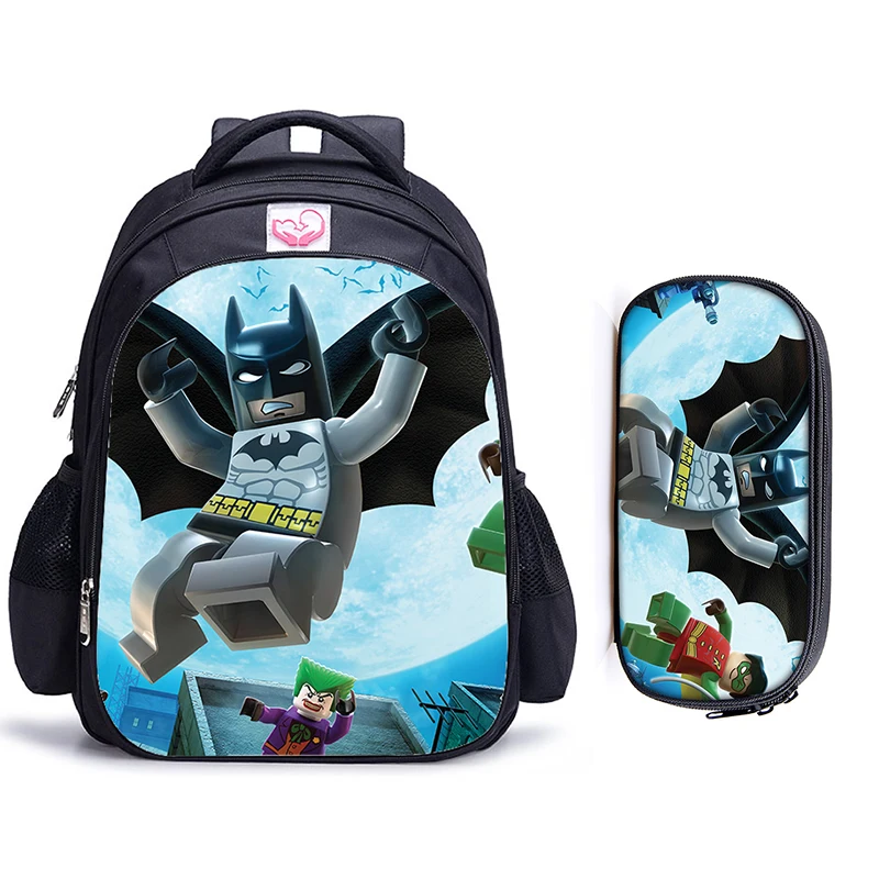 

16 Inch Super Hero Batman Ninja Backpack For Children School Bags Cartoon Book Backpack Daily School Backpack Gift