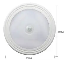 PIR датчик движения светодиодный ночной Светильник беспроводной детектор настенный светильник автоматический вкл/выкл шкаф батарея