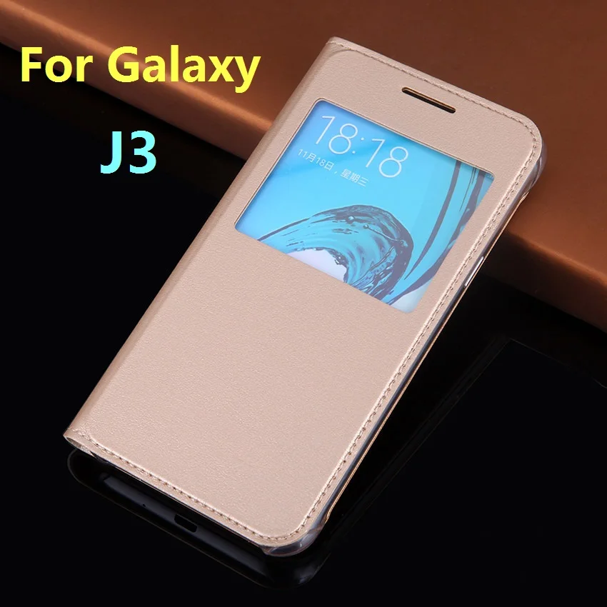 Кожаный чехол с откидной крышкой для телефона Samsung Galaxy J3 2016 J 3 6 J32016 SM J320 J320F J320FN |