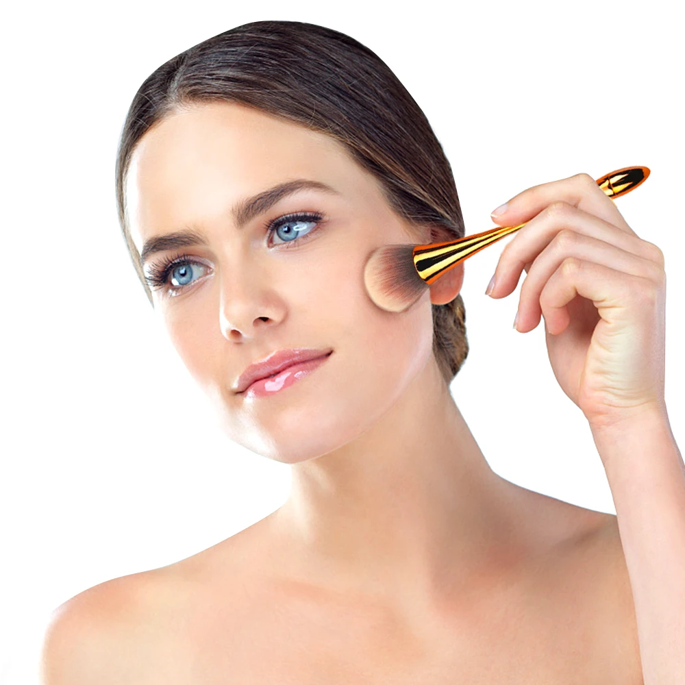 

1 Pcs Colorful Foundation Brush Beauty Cosmetics Tool Water Drop Small Waist Makeup Brush Portable Goblet Make Up Brush Tool