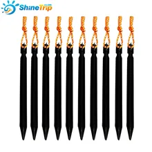 Палатка гвоздь(20 шт) 18 см треугольная алюминиевый сплав кол с веревкой туристическое снаряжение открытый путешествия палатка колышек