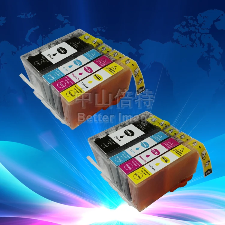 

XIMO NEW! 8 Pack of Chipped Compatible Inkjet Cartridges for HP 934 XLBK 935 XLC/M/Y suitable for HP Officejet 6230