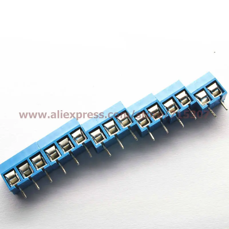 

PHISCALE 20pcs PCB Terminal Blocks 5.08mm 5pin 300V 10A