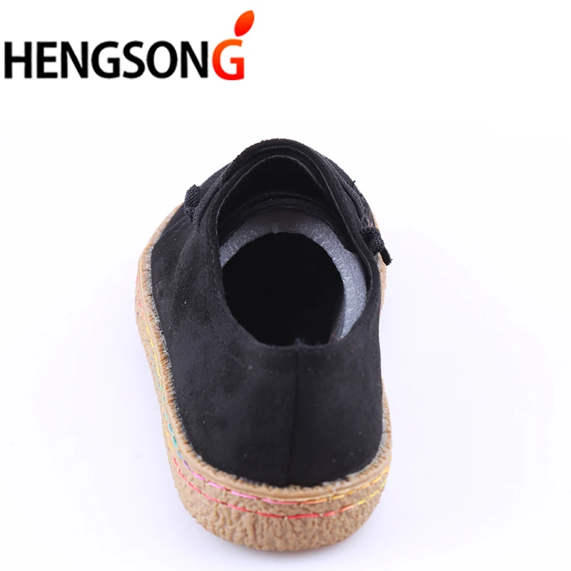 HENGSONG/ г. Весенние женские мокасины на плоской подошве с круглым носком, повседневные женские туфли-оксфорды на плоской подошве, RD910314