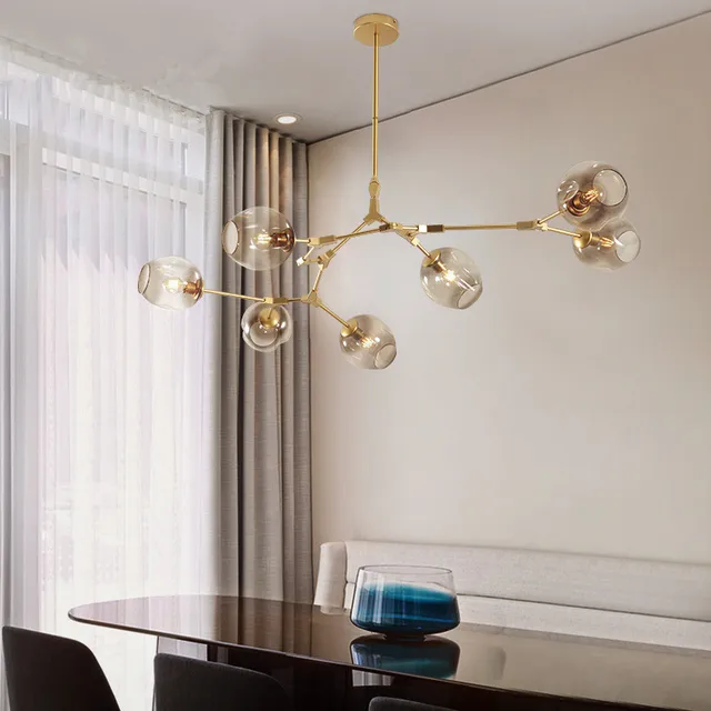 Modern Chandeliers Lighting Branching Bubble Ball Pendant Lamp Gold Metal Hanging Living Room Dinning Light Fixtures Modern Chandeliers Lighting Branching Bubble Ball Pendant Lamp Gold Metal Hanging Living Room Dinning Light Fixtures