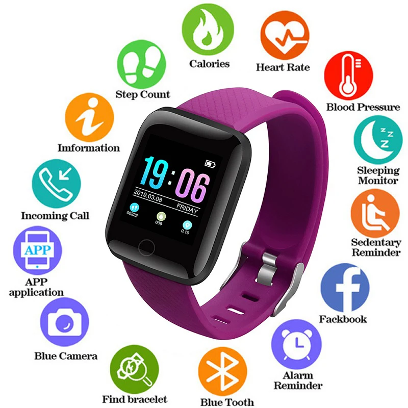 

Luxury Smart Watch Women Men Sport Watch Calorie Pedometer Fitness Bracelet Waterproof Tracker Connect IOS Android SmartWatch