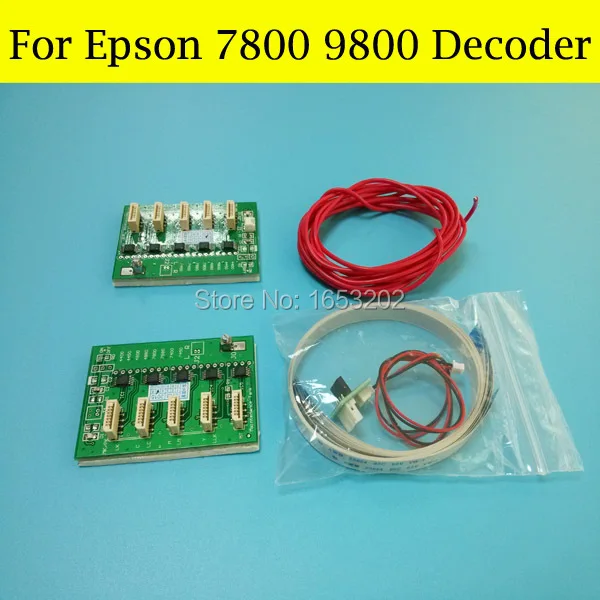 2 шт./лот декодер карты для Epson Stylus PRO 7800 9800 чип-декодер для принтера EPSON 9800 чернильный картридж