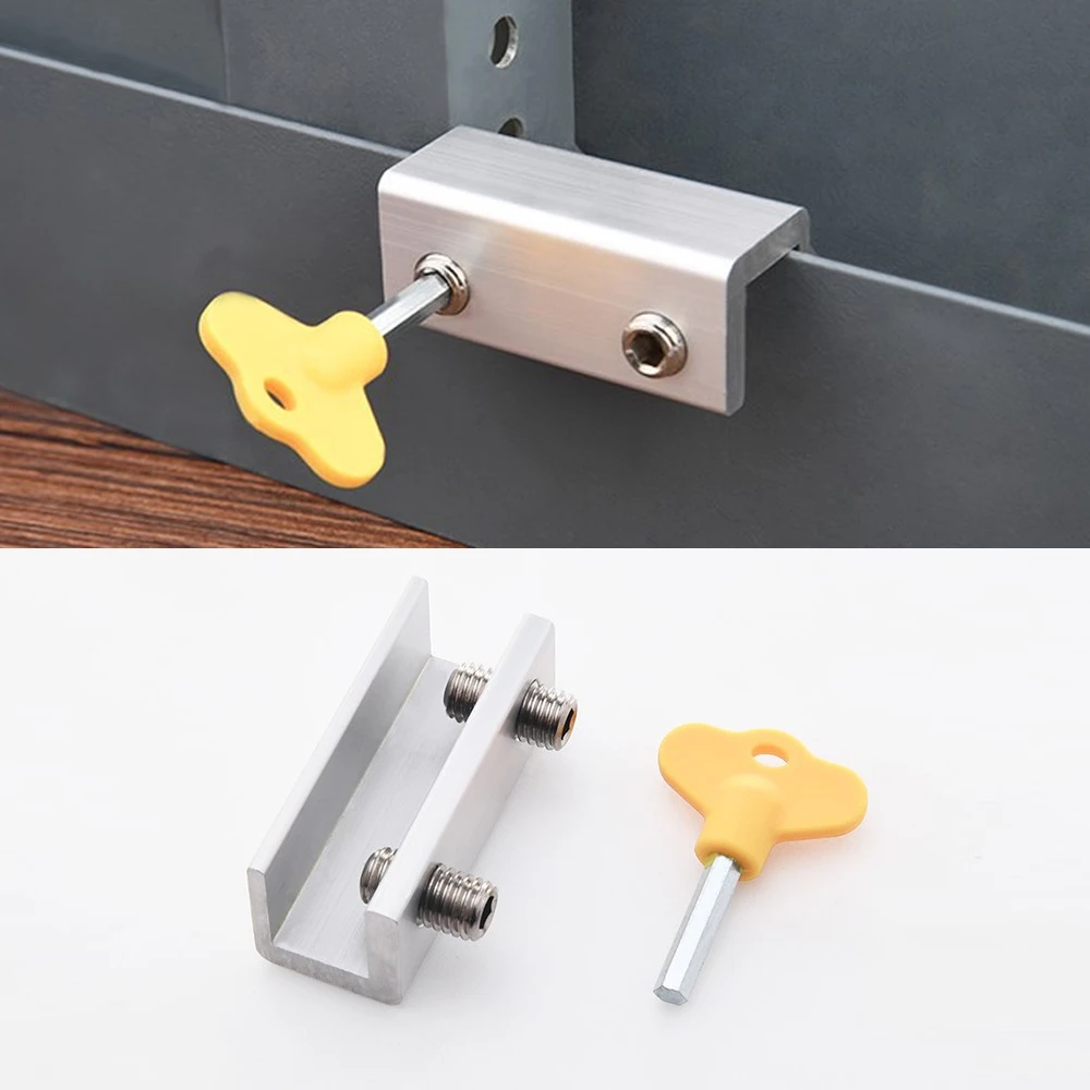 

Adjustable Sliding Window Locks Child Baby Safety Security Locks Stop Window Door Latch For Closets With Keys 1 Set