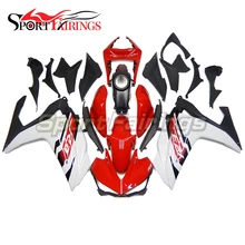 Injeção carenagens para yamaha r3 2016 r25 2015 2016 plástico abs kit carenagem da motocicleta carenagens completa quadros corpo branco vermelho