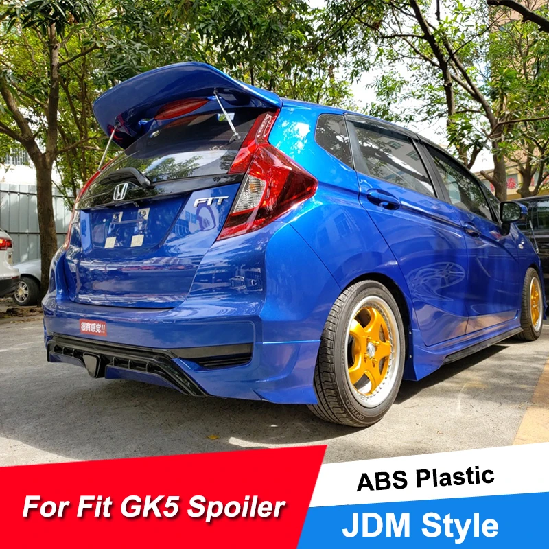 Новинка Лидер продаж задний автомобильный спойлер крыло для Honda Fit Jazz GK5 2014 15 16 17 18