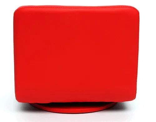 Красные кожаные вращающееся кресло 360 градусов вращения Гостиная мебель японский татами Zaisu безногий современная мода Дизайн стул