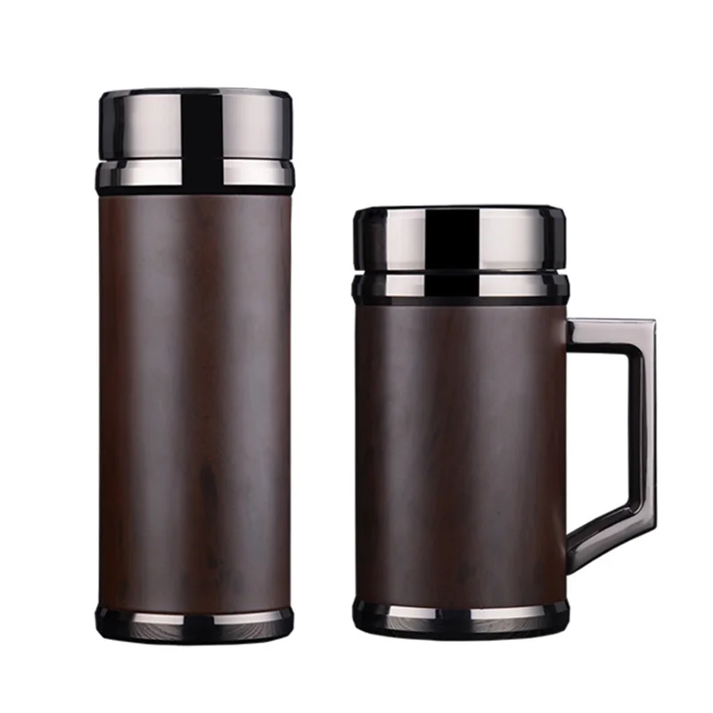 Authentic Purple Clay Thermos Bottle Wood Grain Paint insulation Thermo