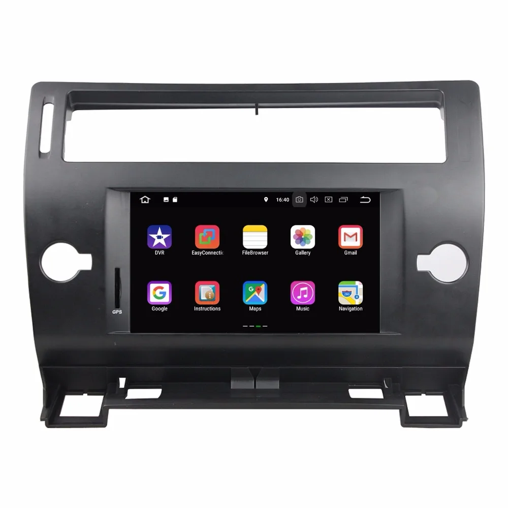 Perfect 7" Android 8.1 Quad Core Car Radio DVD GPS for Citroen C4 2005 2006 2007-2011 With 2GB RAM Bluetooth WIFI 16GB ROM Mirror-link 2
