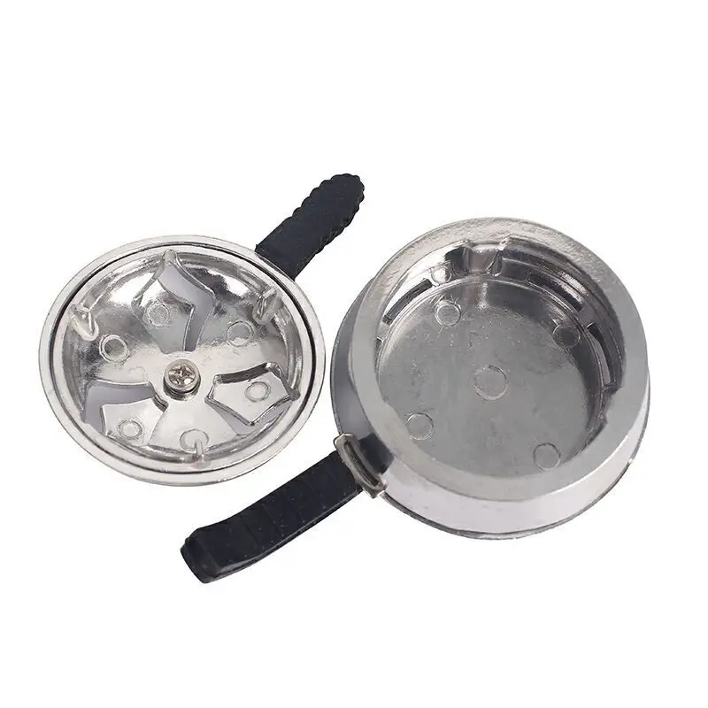

Metal Shisha Hookah Bowl Head Charcoal Holder Charcoal Stove Burner Heat Keeper Double Handle Shisha Bowl