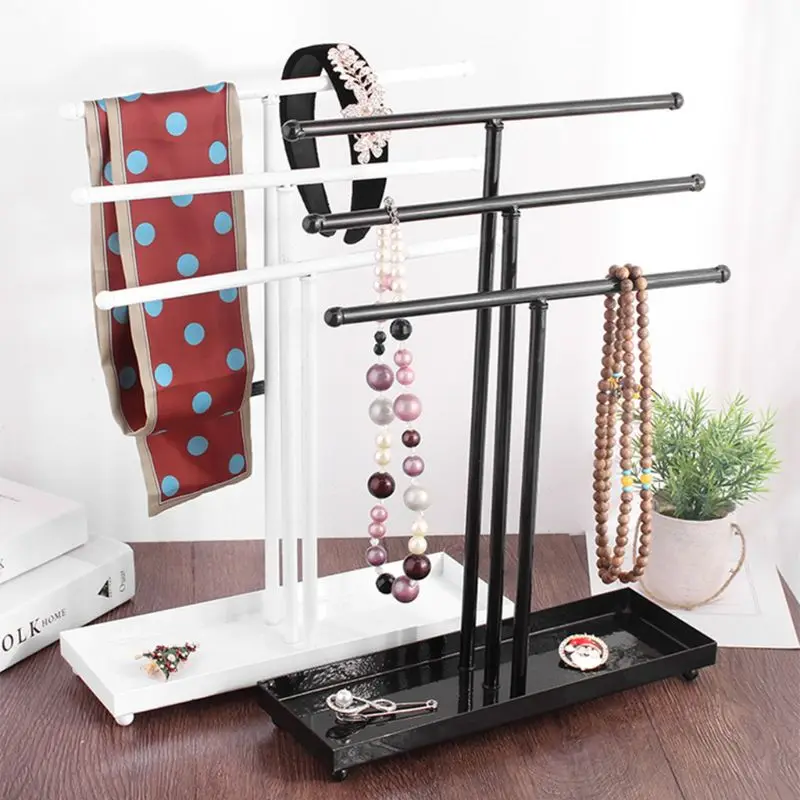  Metal 3 Tier Tabletop Bracelet Necklace Jewelry necklace Organizer Display Tree jewelry holder jewe