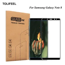 TOLIFEEL 3D Full Cover Tempered Glass For Samsung Galaxy Note 8 Screen Protector Protective Film For Samsung Galaxy Note 8