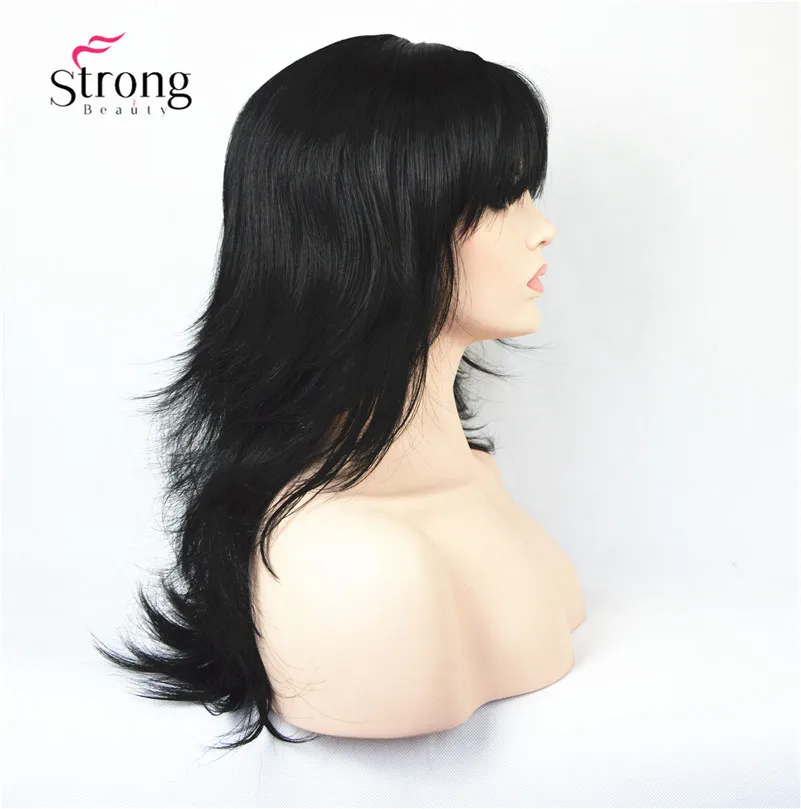 2862#1 Jet black full wig (4)