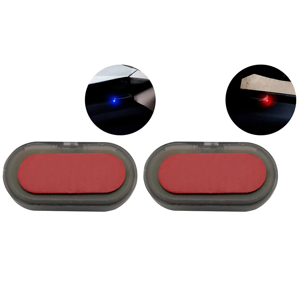 

Car Fake Solar Power Alarm Lamp Security System Warning Theft Flash Blinking Anti-Theft Caution LED Light Blue