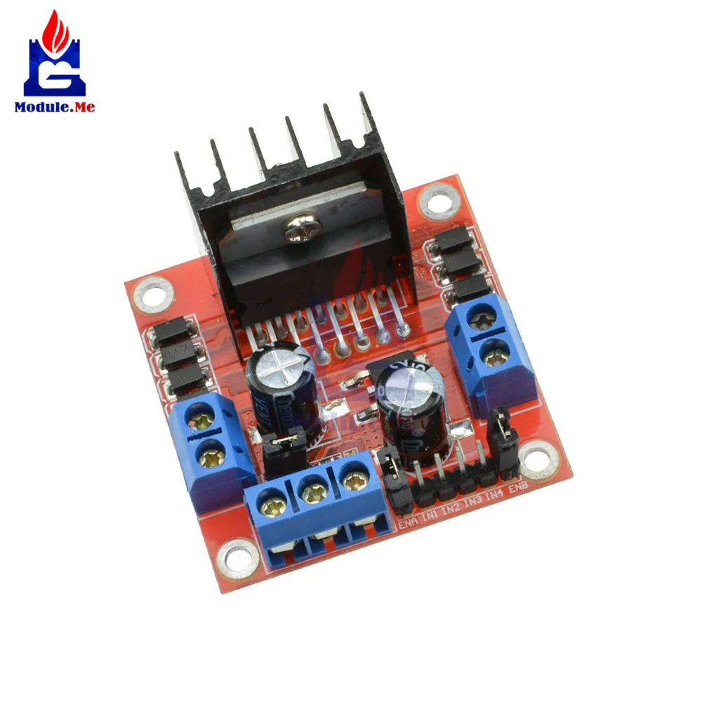 

25W L298N Dual Channel H Bridge DC Stepper Motor Driver L298N Drive Controller Board Module 5V 2A Driver Module for Arduino