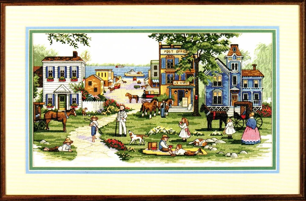 cs-2350 Cross Stitch Kit Mississippi Memories Memory Home Town Hometown House City dim 03860 3860