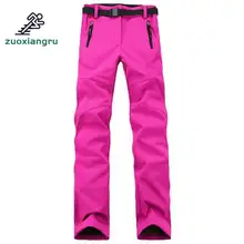 Женские флисовые штаны для походов и альпинизма, водонепроницаемые зимние термоштаны для женщин, для кемпинга, лыжного спорта, для улицы, Pantalon Termico Mujer