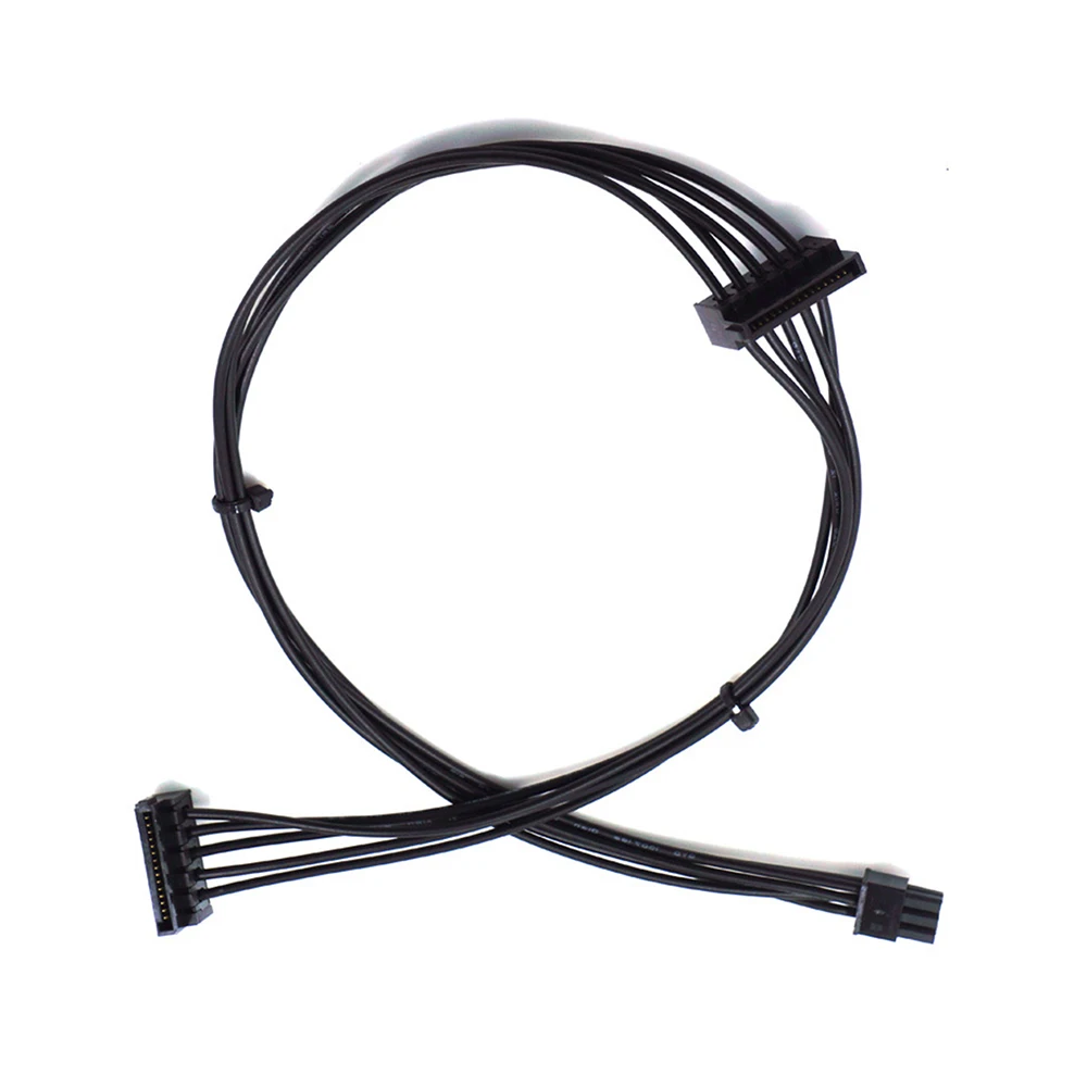 1pcs Mini 6 Pin to 2 SATA 15PIn Power Supply Cable for Dell Vostro 3070