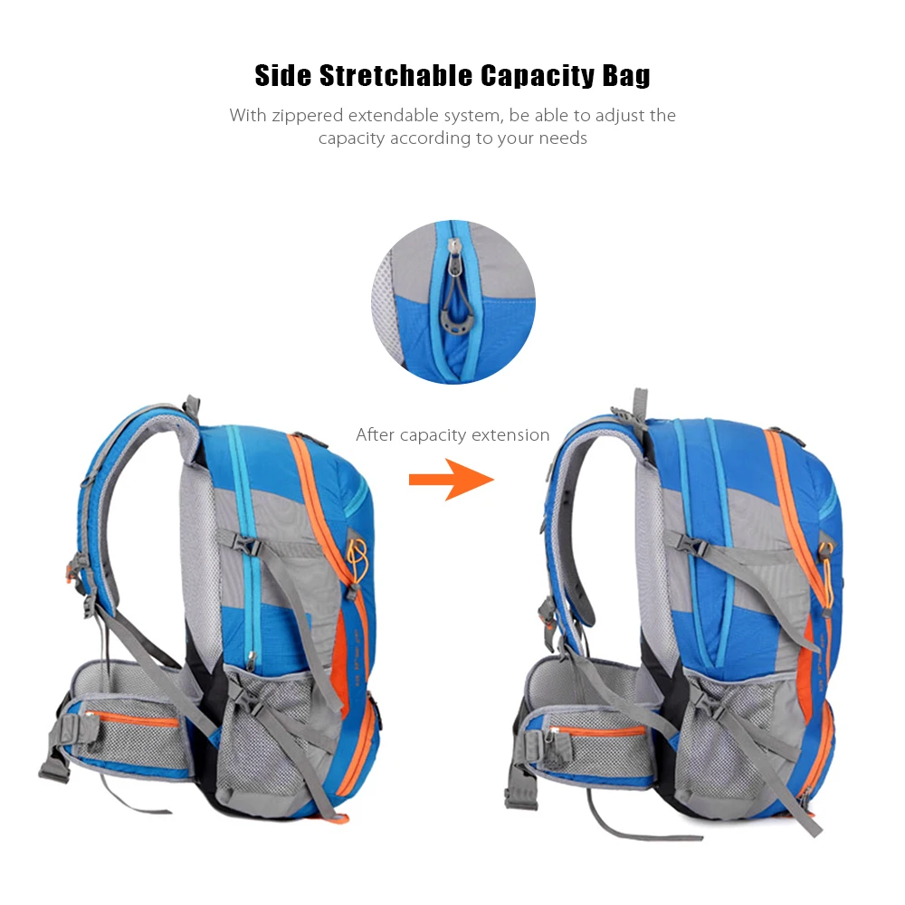 FREEKNIGHT 0212 45L Water Resistant Climbing Hiking Molle Backpack  