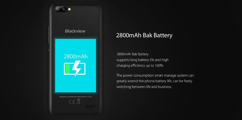 Blackview A7 MT6580A четырехъядерный мобильный телефон 5,0 дюймов двойная задняя камера Android 7,0 смартфон 2800 мАч 1 Гб ram 8 Гб rom мобильный телефон