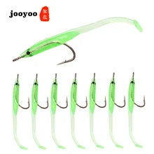 Soft Lure Hooked Small Eel Soft Bait Simulation Software Lure Bait 1g/7cm Soft Bait Outdoor Fishing Food jooyoo