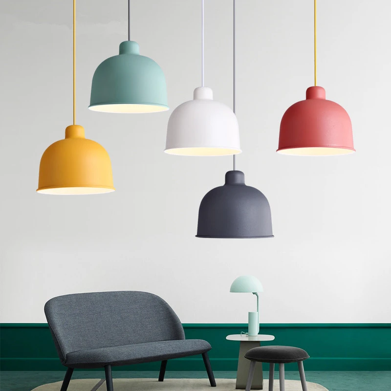 

Modern Simple Dining Room Chandelier Aluminum Nordic Restaurant Kitchen Home Cafe Shop Pedant Light Study Bedroom Lamp Decor
