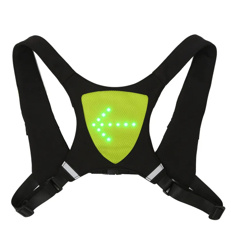

Cycling Vests Bicycle Reflective Safety Vest with LED Signals Reflective Safety Vest with LED Signals Guiding vest #2H05