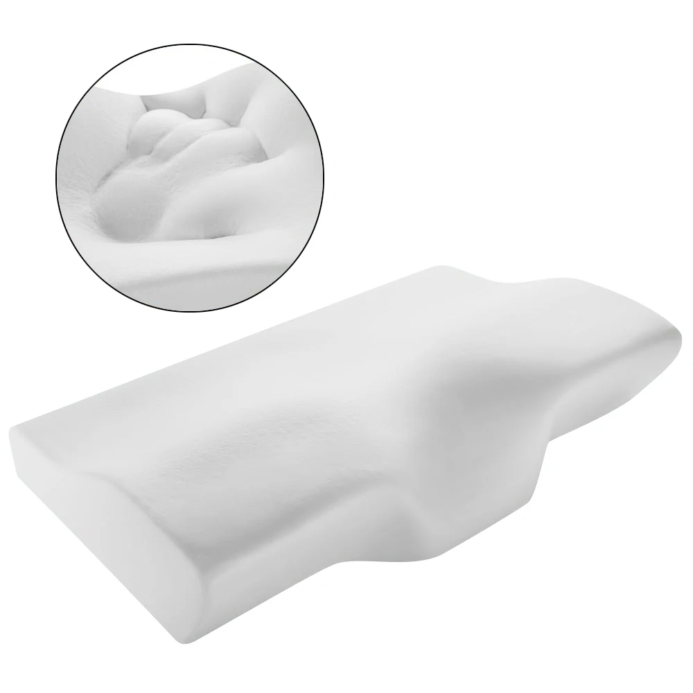 

Memory Foam Bedding Pillow Neck protection Slow Rebound Memory Foam Butterfly Shaped Pillow Health Cervical Neck size in 50*30CM