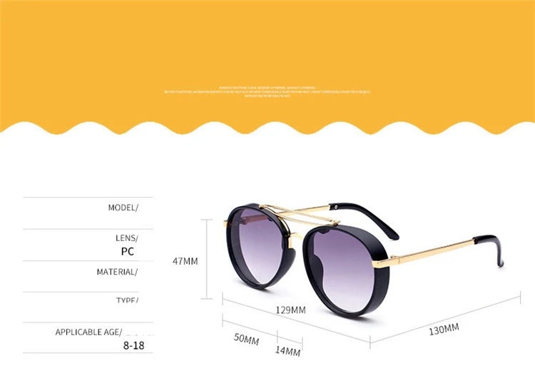 Round Kids Sunglasses Children Sun Glasses Anti uv Baby Vintage Eyeglasses Girl Cool 2018 (13)