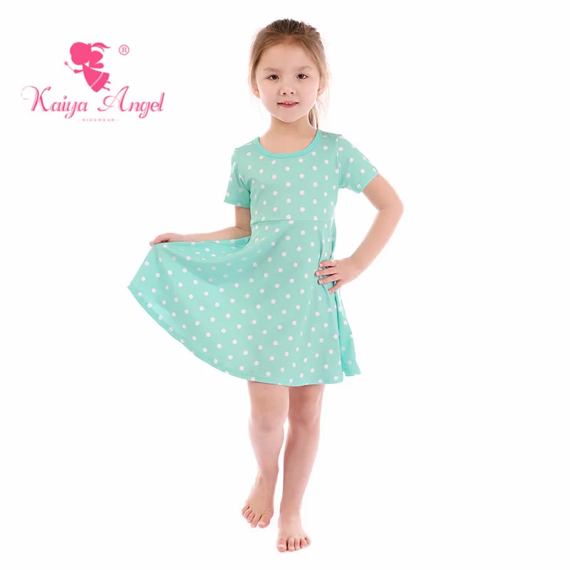Kaiya Angel 2018 летняя и свадебная одежда для девочек принцесс платье с белыми пятнами