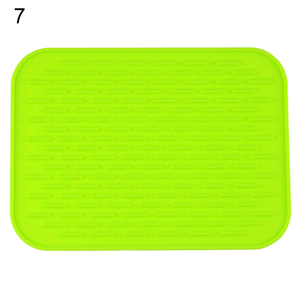 New Kitchen Silicone Heat Resistant Table Mat Non-slip Insulation Pot Pan Holder Pad Cushion Kitchen Pastry Bakeware Mats Placem