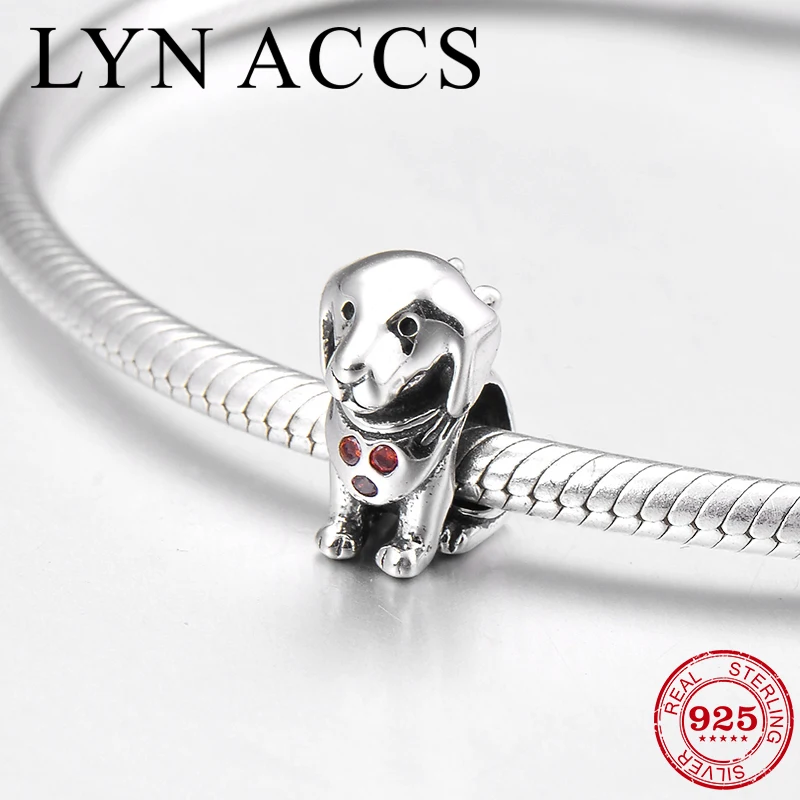 

925 Sterling Silver Like animals Brave and Loyal Dogs Charm Metal Bead Jewelry making Fit Original Pandora Women Charms Bracelet