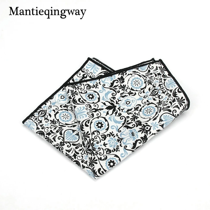 Mantieqingway Formal Suits Chest Towel Pocket Square Mens Cotton