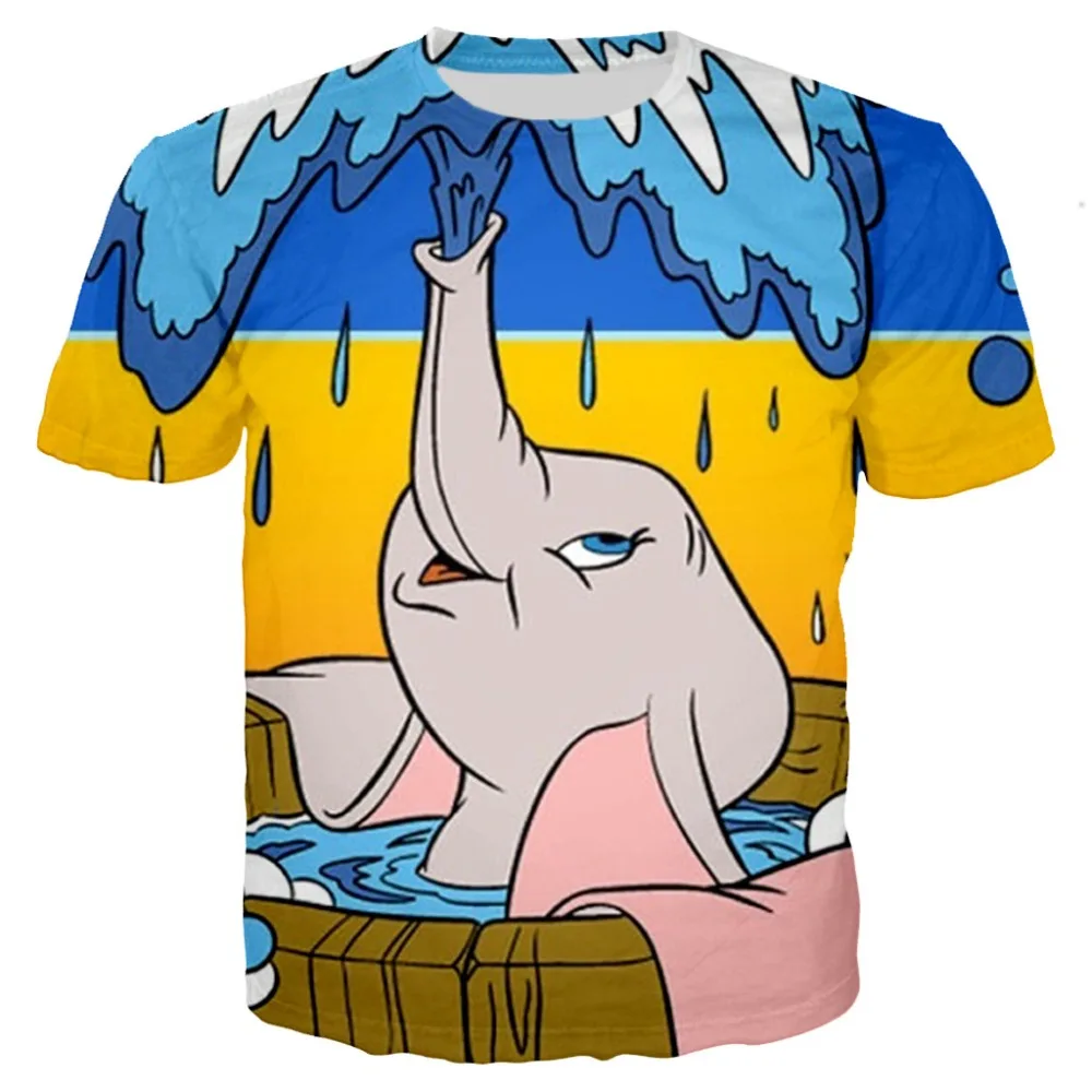 

Children Kids T-shirt Dumbo 3D Tshirt New Fashion Boys T Shirt Teens Clothes Girls Cartoon Cute Elephant Shirt Boys Summer Cloth
