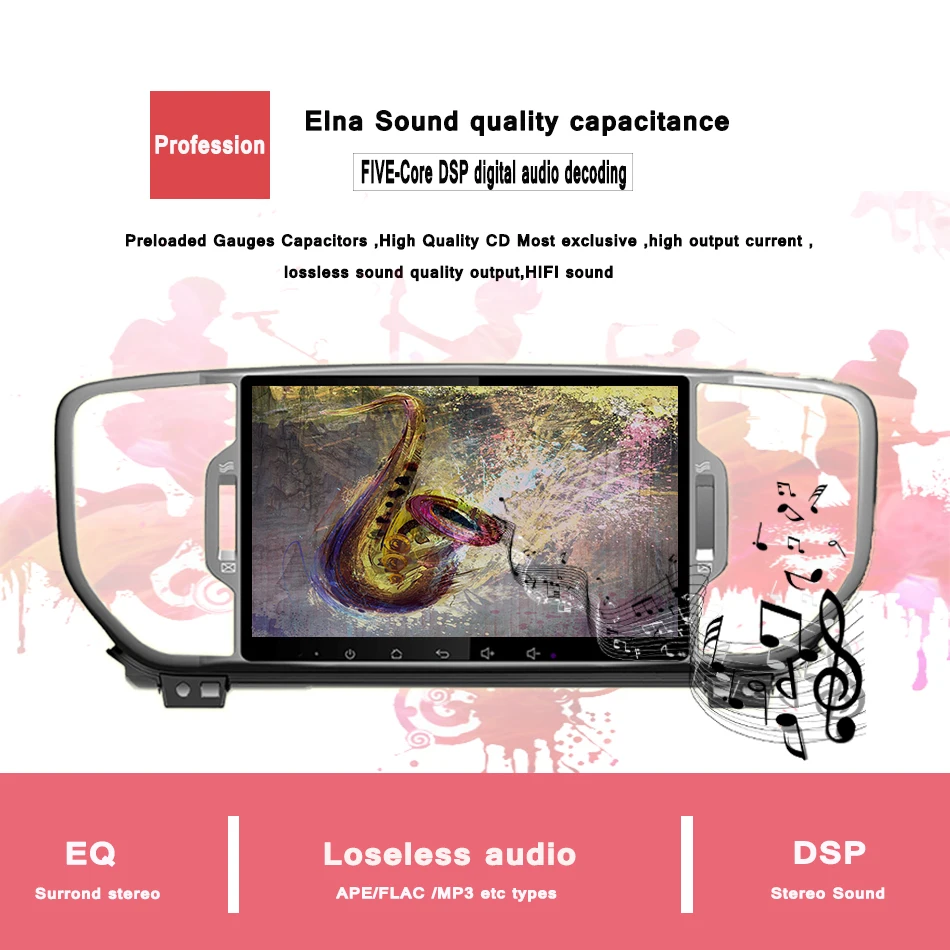 Perfect car dvd player for KIA sportage 2016 2017 Car gps navigation car radio stereo headunit car multimedia player 5
