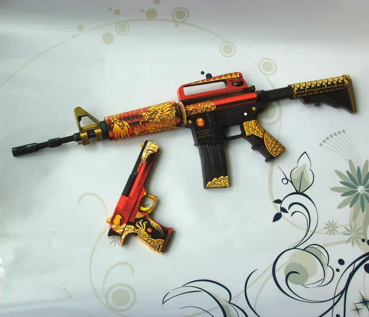 CF пересечение передний Дракон M4 Бумажная модель оружия и оружия 3D стерео ручной работы рисунки военные мозаичные игрушки
