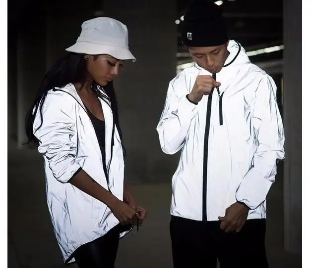 Buy 3m Reflective Jacket Men Women Harajuku