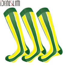 IDEALSLIM 3 пары компрессионные беговые носки для женщин и мужчин давление колено высокие для езды на велосипеде