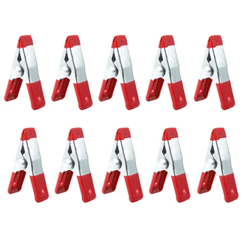

10PCS Metal Spring Clamps 2" Clip Soft Plastic Tips Grip Photos Craft -Y103