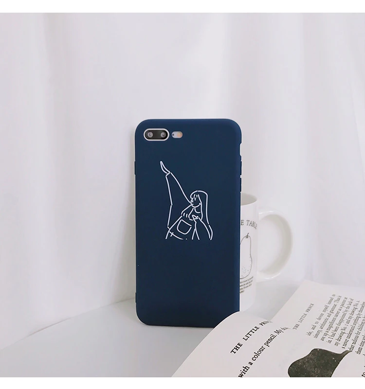 GlamPhoneCase милый мальчик девочка телефон для пары влюбленных чехол для iPhone X чехол мягкий TPU прозрачная задняя крышка для iPhone 6S 6 7 8 Plus Capa