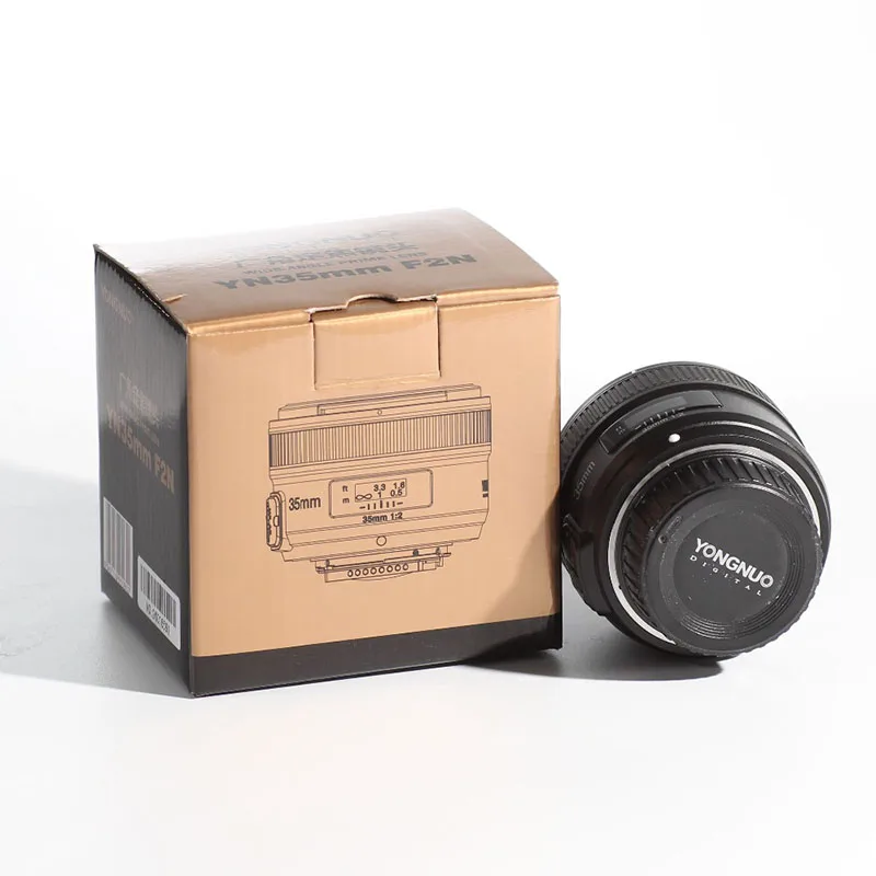 Объективы YONGNUO YN35mm F2.0 AF/MF с фиксированным фокусом объектив F1.8 для Canon Nikon D800 D300 D700